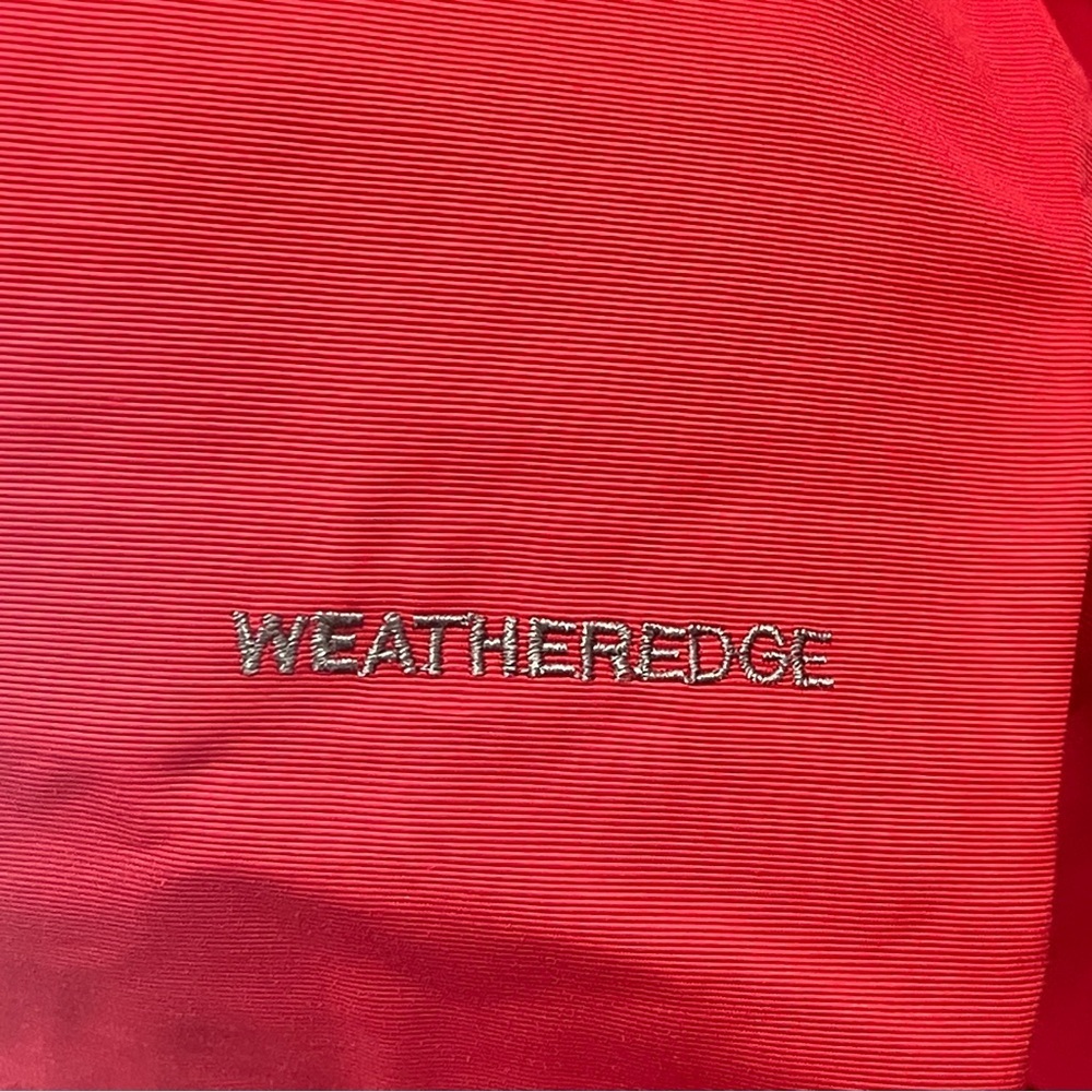 Eddie Bauer Charly Parka Rain Jacket Red Size Small Weatheredge Waterproof Wind - Picture 5 of 16